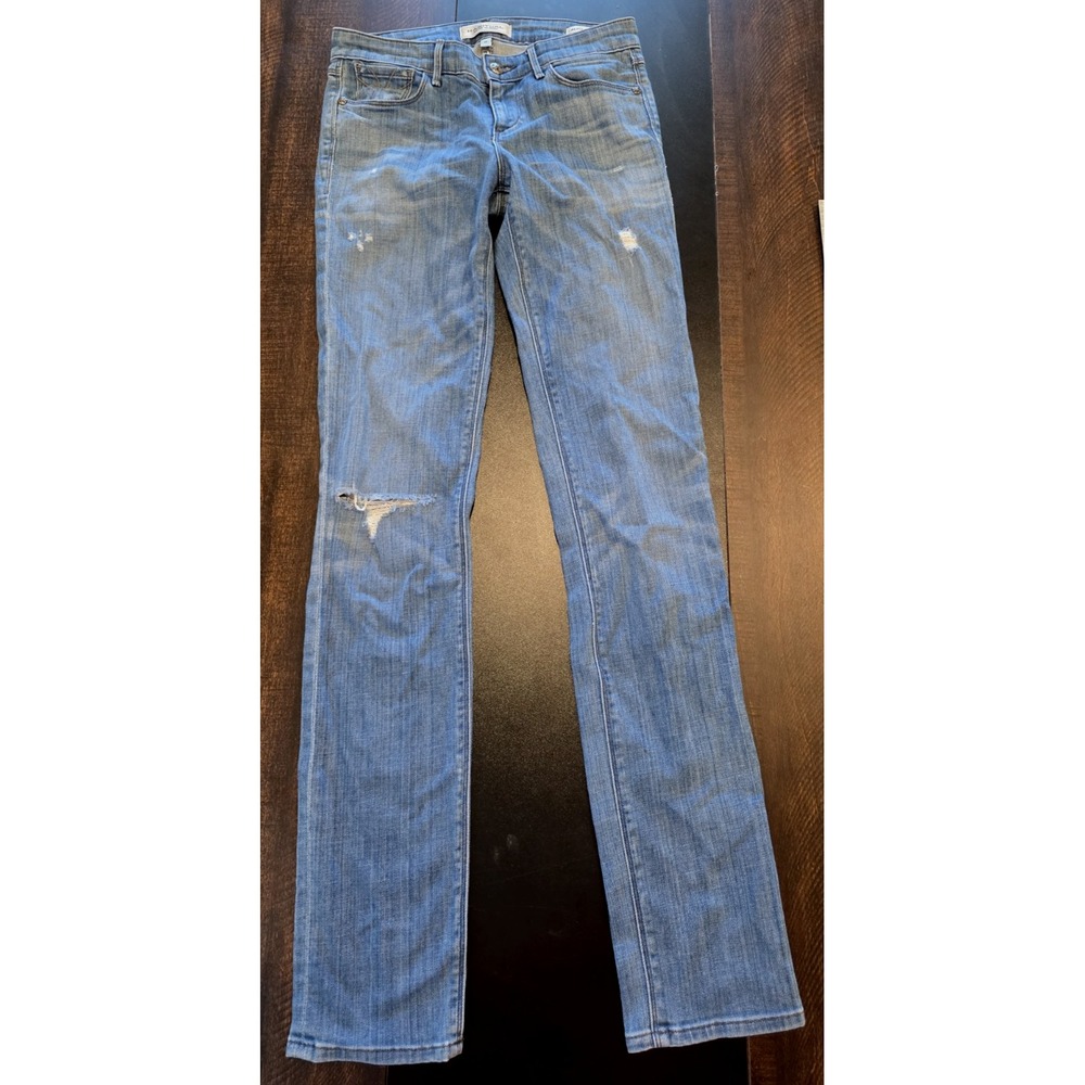 Habitual Jeans Alice Skinny Distressed Stretch Pants Light Wash sz 26 Inseam 33"